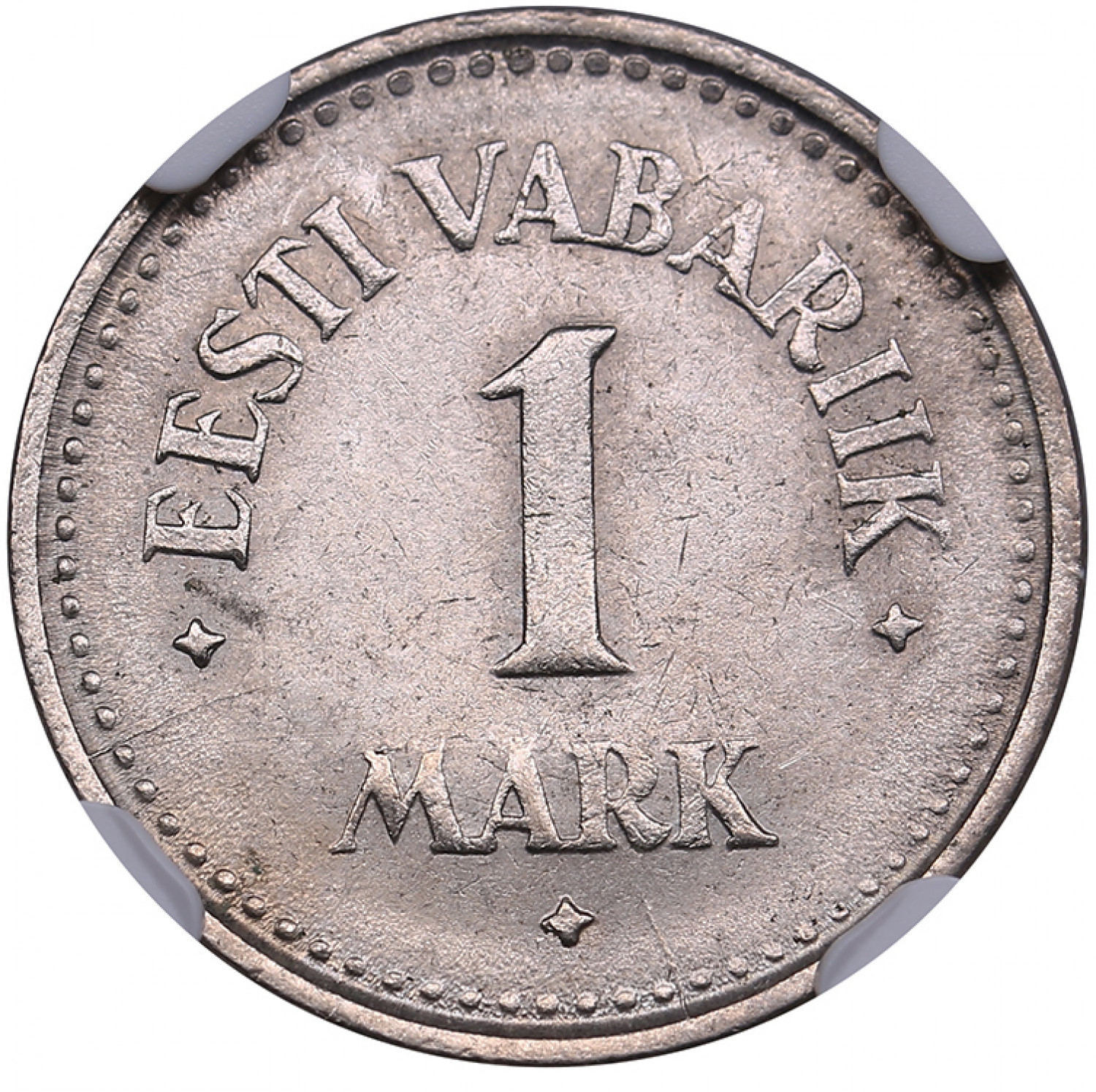 Estonia 1 Mark 1922 - NGC MS 63 - Positsioon №442. Oksjon Coins.ee