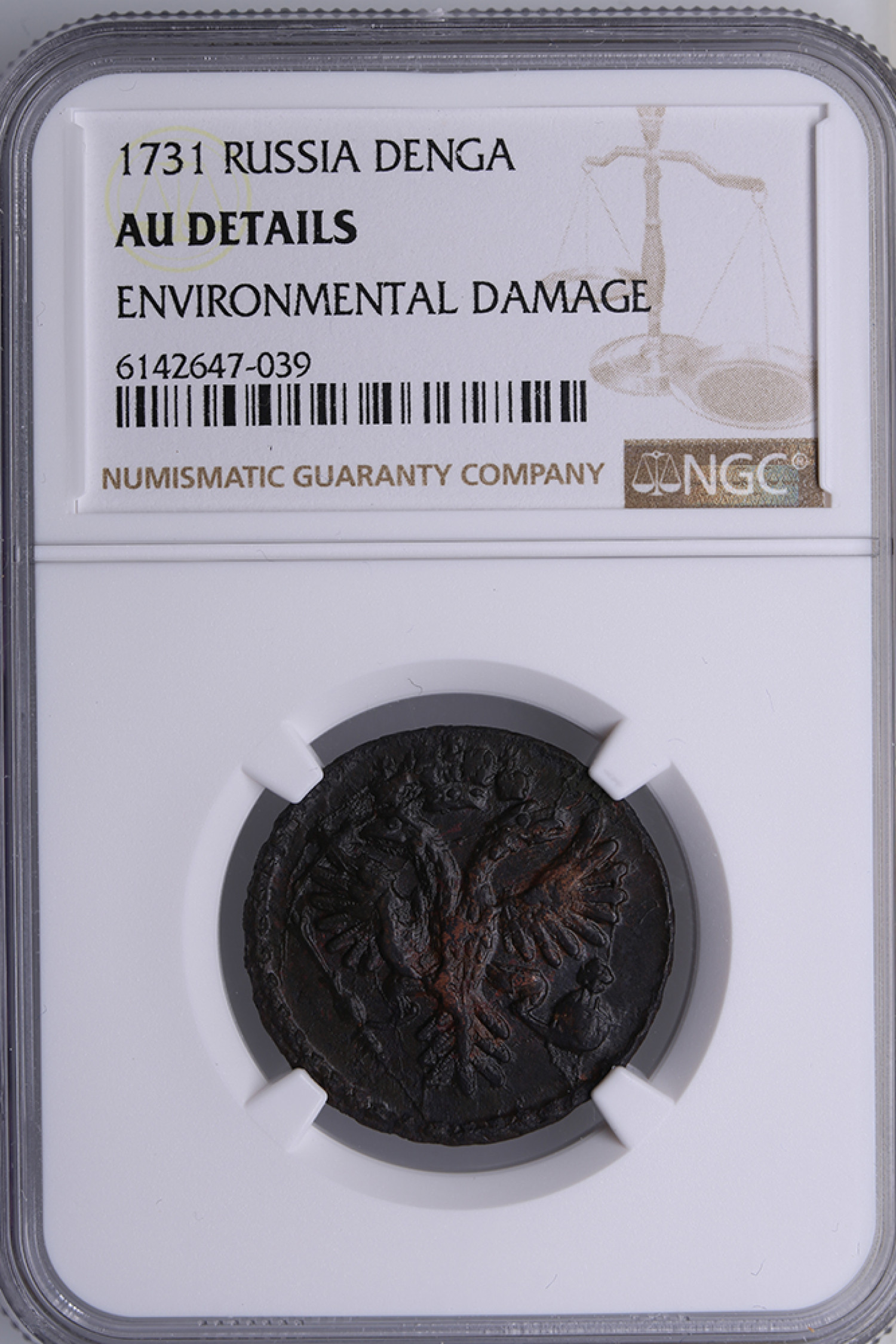 Russia Denga 1731 - NGC AU DETAILS - Positsioon №680. Oksjon Coins.ee