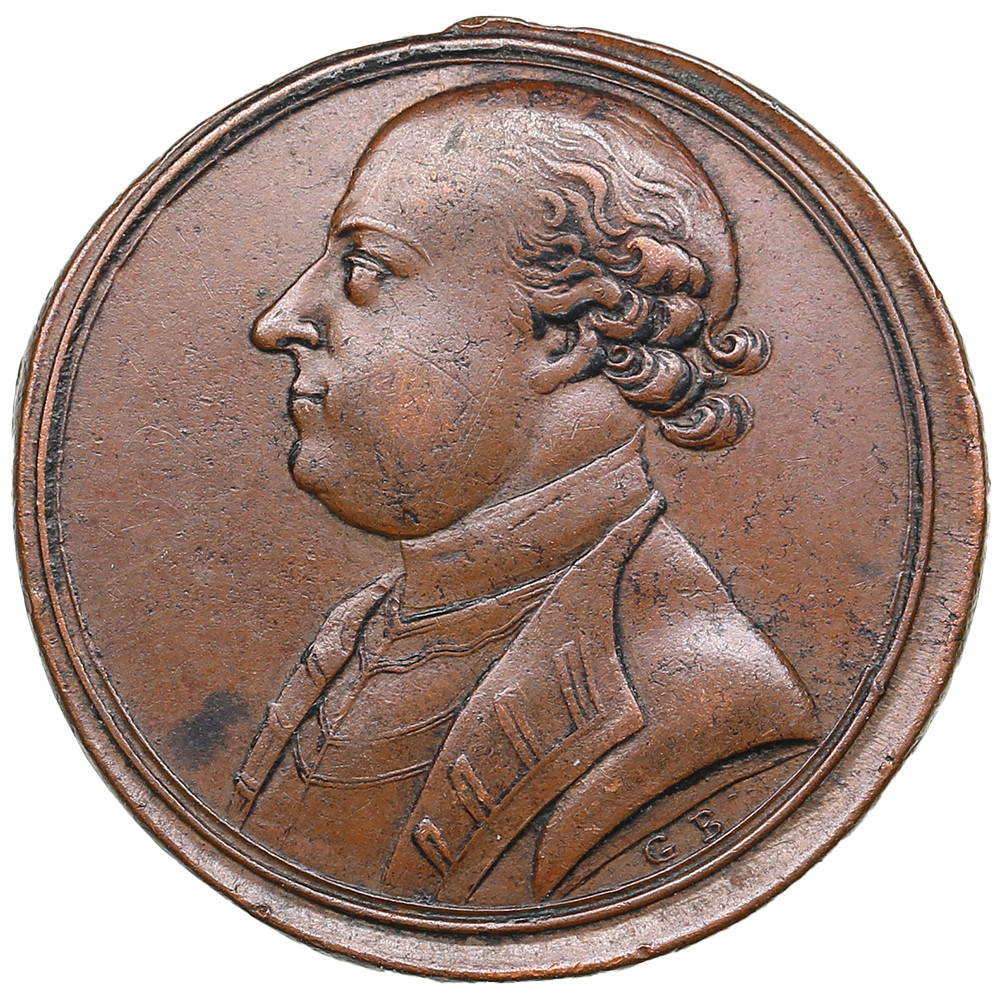 Great Britain Copper Medal (Sentimental Token) 1774 - Commemorating the  Marquis of Granby (1720 - 1770) - Lot №247. Auction Coins.ee