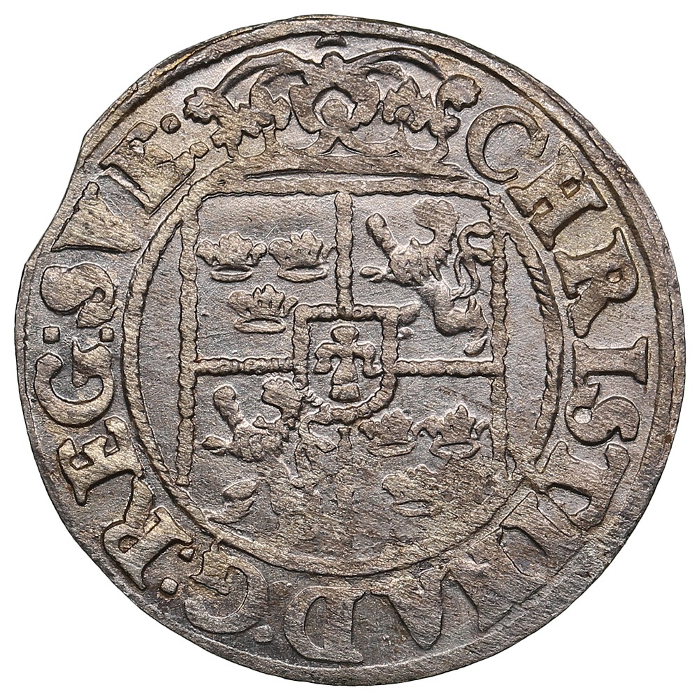 City of Riga under Swedish rule, AR Dreipölker (1⁄24 Thaler) 1644 -  Christina (1632-1654) - Positsioon №1327. Oksjon Coins.ee